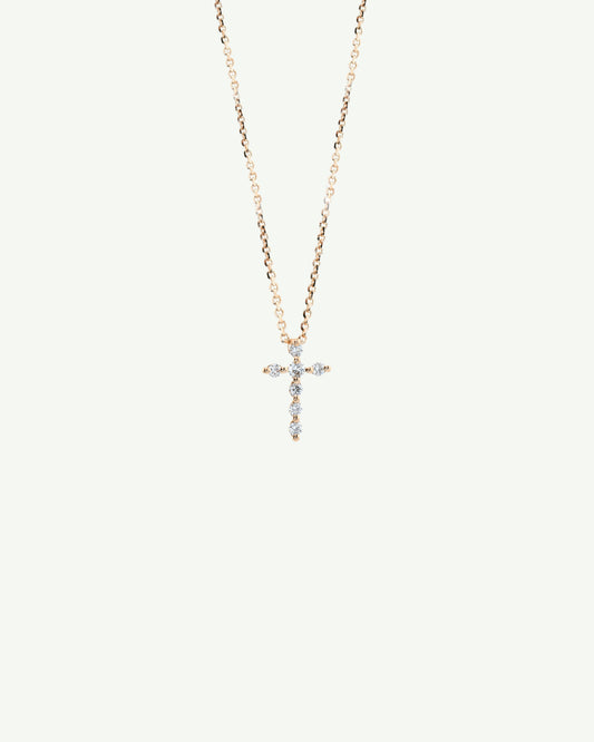 Pendente Croce di Diamanti